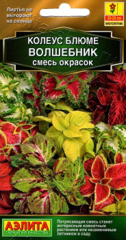 Семена Колеус Блюме Волшебник смесь окрасок 10шт Аэлита цв *10/200