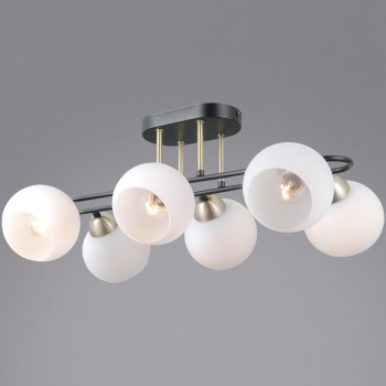 Люстра IL0790-6CSQ-25 BK AB TRENTO 40Вт Е27 S=36м2  *1