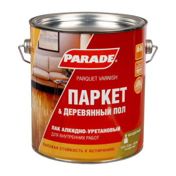 Лак алкидно-уретановый PARADE L-10, 2.5 л, паркетный, глянцевый