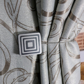 Подхват для штор магнит MI M25 серый d5см Ajur *1