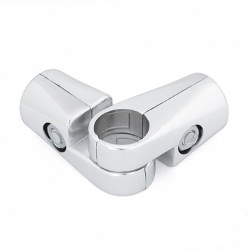 Соединитель 3-х труб угл.регулир. хром JF-51 *1/120