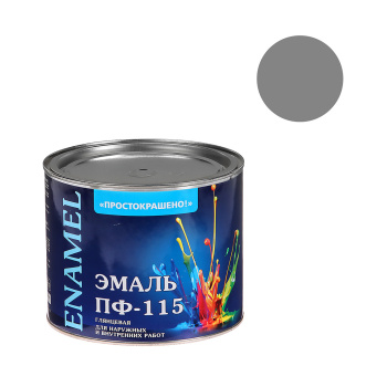 Эмаль ПФ-115 серая 1,8 кг Простокрашено *1/6/210 Эмаль ПФ-115 серая 1,8 кг Простокрашено *1/6/210