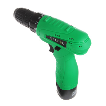 Дрель-шуруповерт 12В 1скор.0-600об/мин 32Нм 1,5Ач 1,5ч 1аккум LI-ION Green 12 Zitrek *1/12