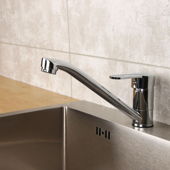 Смеситель для кухни ЦС-СМ 27г D35 М40 без шлангов, длинный излив (Подольск) *1/10