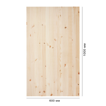 Мебельный щит 1000х600х18 мм Арелан, сорт В Мебельный щит 1000х600х18 мм Арелан, сорт В
