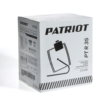 Тепловая пушка PATRIOT PT-R 3S(012 кВт,220B,160м3ч,терморегул,керамич.нагр,эл,шнур с евровилк*18 Тепловая пушка PATRIOT PT-R 3S(012 кВт,220B,160м3ч,терморегул,керамич.нагр,эл,шнур с евровилк*18