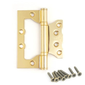 Петля без врезки 100*75*2,5мм ЗОЛОТО G AVERS *1/20/100 Петля без врезки 100*75*2,5мм ЗОЛОТО G AVERS *1/20/100