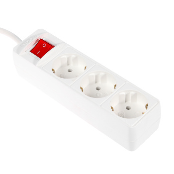 Удлинитель 3 розетки 5м с/з выкл ПВС 3*0,75мм2 10А мощ.нагр 2200Вт Союз 481S-7305 *1/40