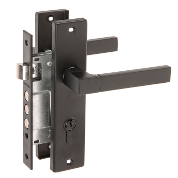 Замок врезной 61,5мм черный 709К Нора-М *1/20