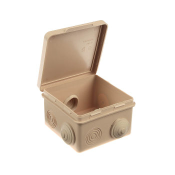 Коробка распаячная 7 вх. ОП 80х80х50мм IP54 сосна TDM SQ1401-0712 инд. штр-код *1/32