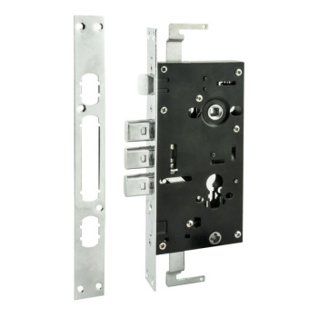 Замок врезной Нора-М корпус КЗВР-1 (68 мм) хром д/дверей КНР *1/20