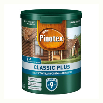 Пропитка-антисептик Pinotex Classic Plus 3 в 1 Ель натуральная 0,9л